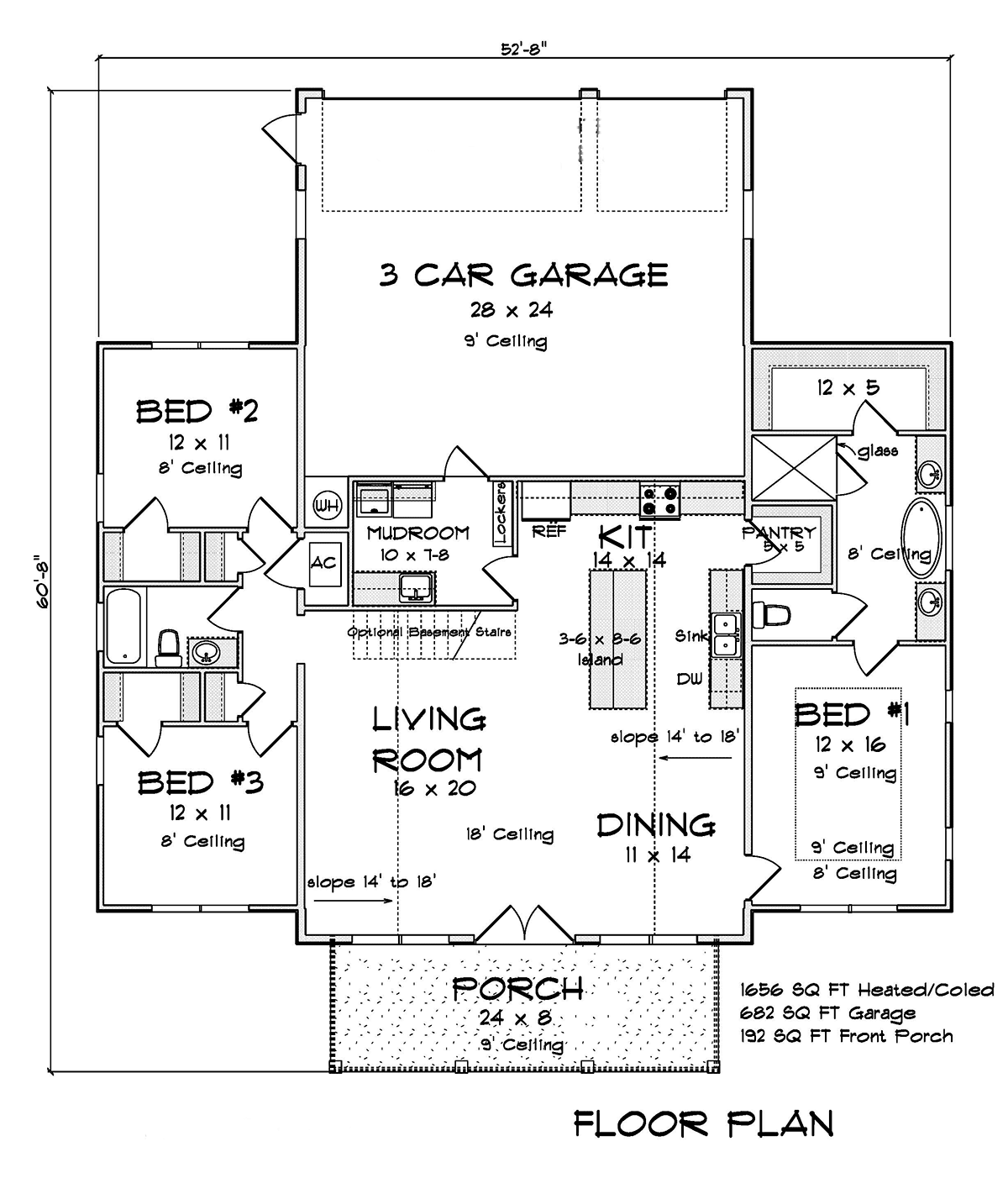 House Plan 82820 Level One