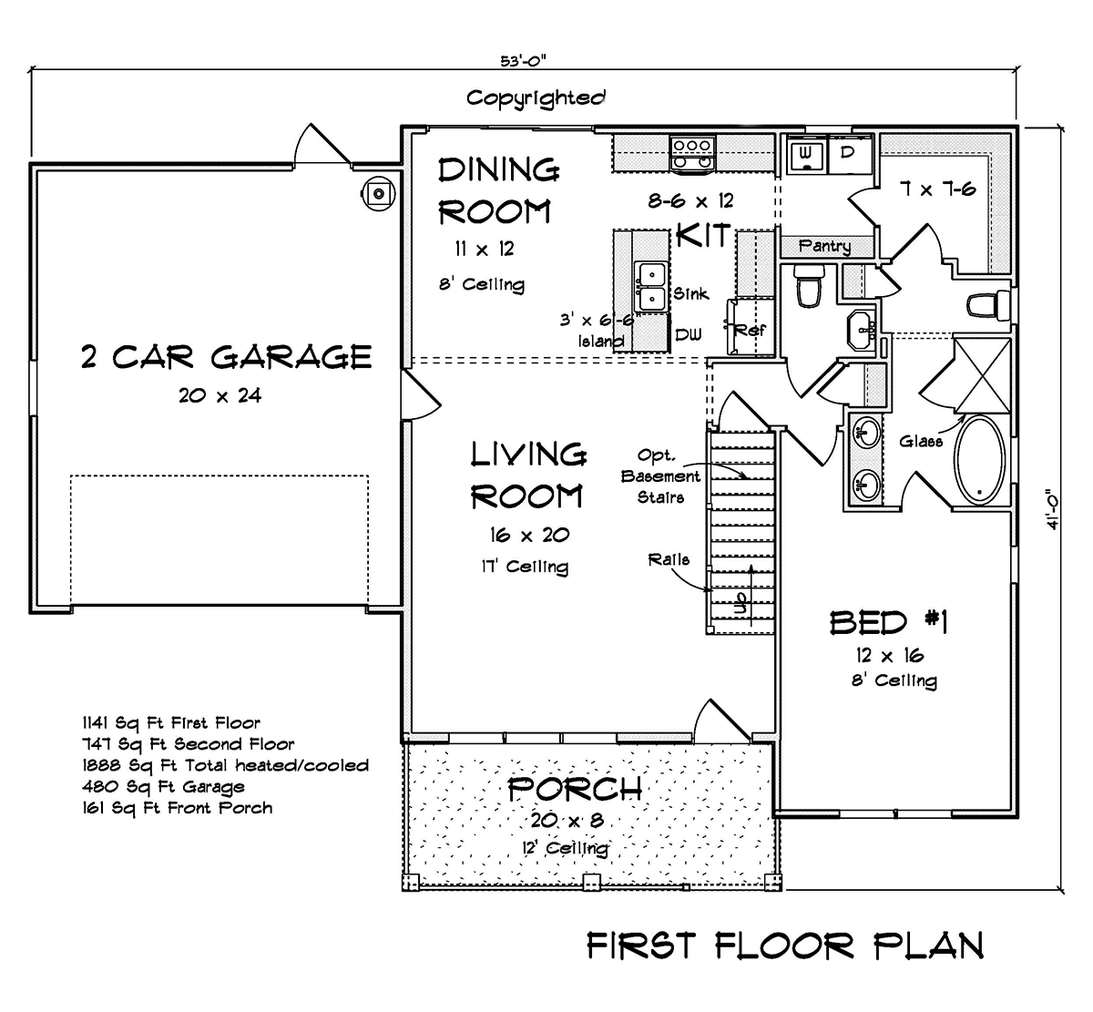 House Plan 82823 Level One
