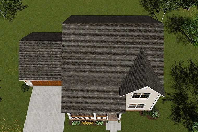 Cottage, Traditional Plan with 1888 Sq. Ft., 4 Bedrooms, 3 Bathrooms, 2 Car Garage Picture 6