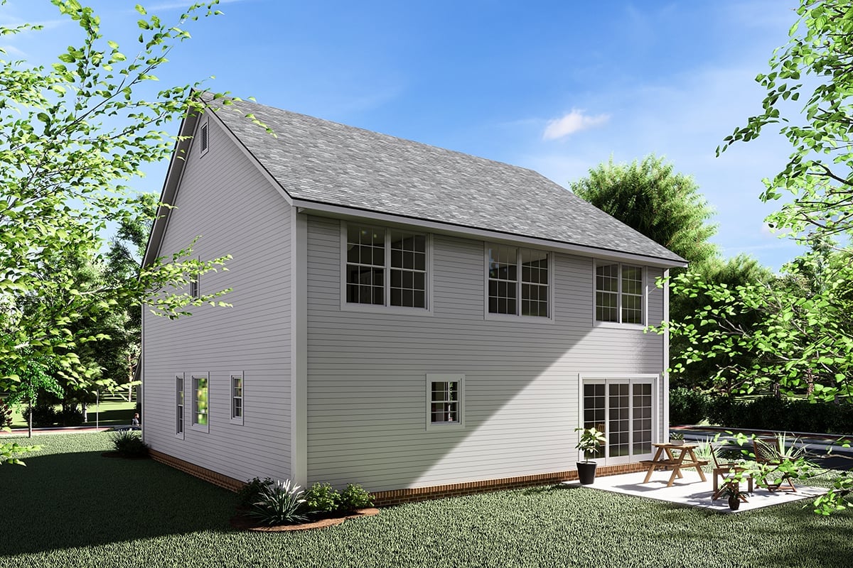 House Plan 82824 Rear Elevation