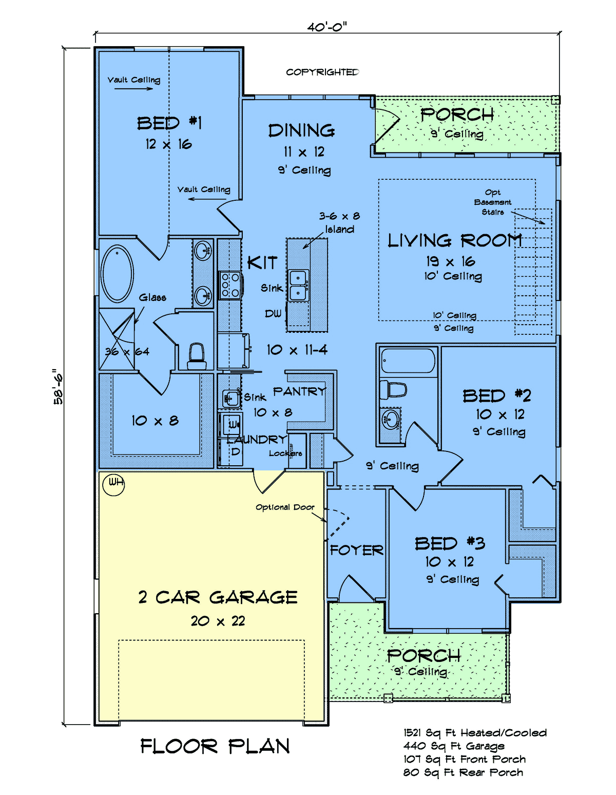 House Plan 82850 Level One