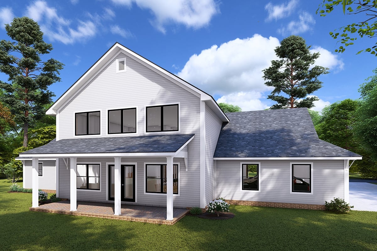 House Plan 82854 Rear Elevation