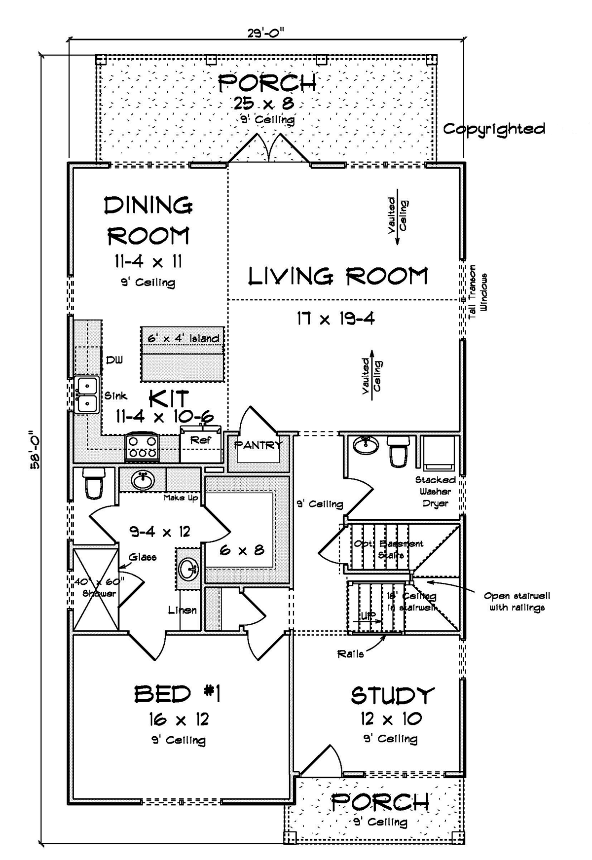 House Plan 82857 Level One
