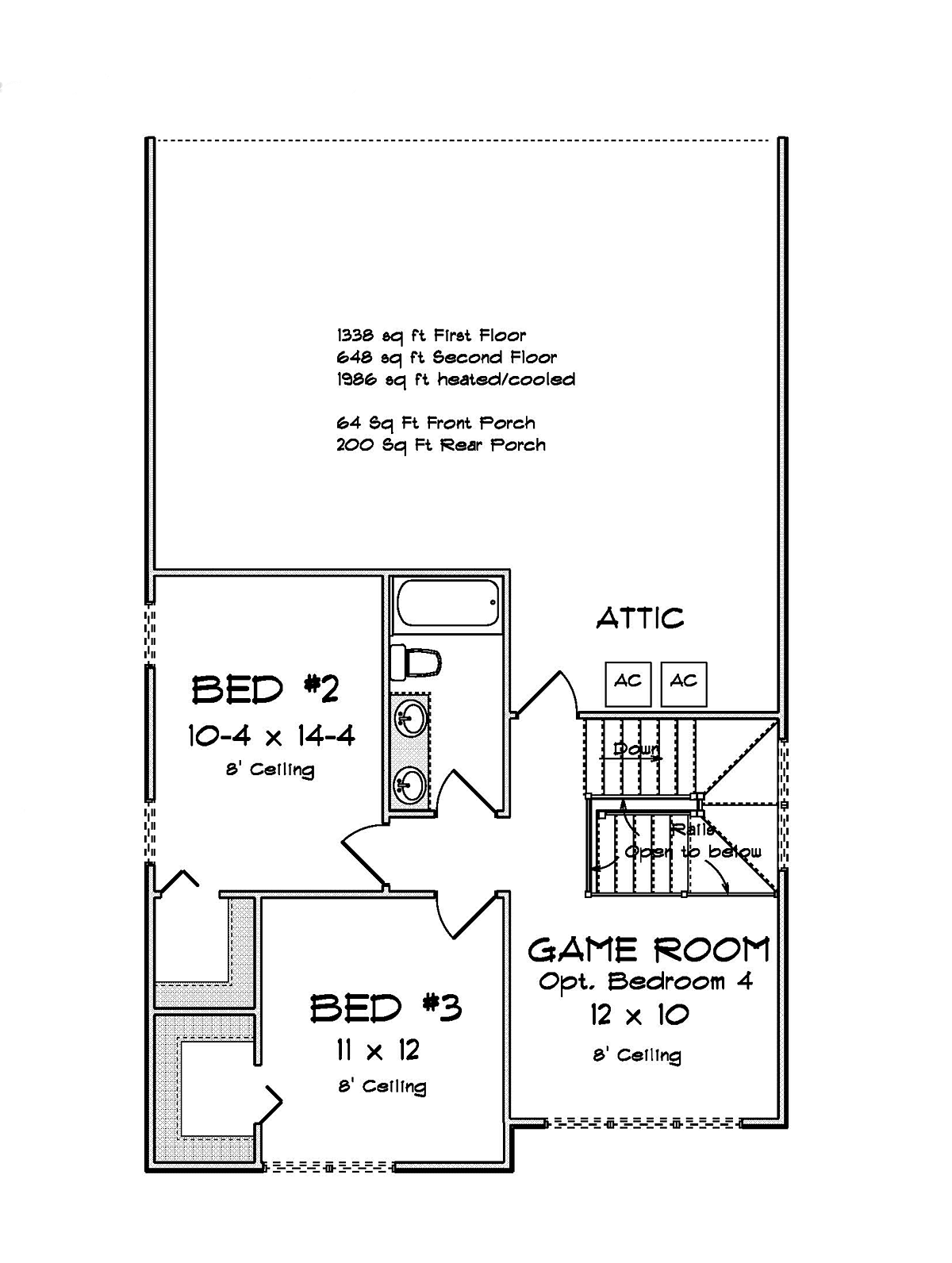 House Plan 82857 Level Two