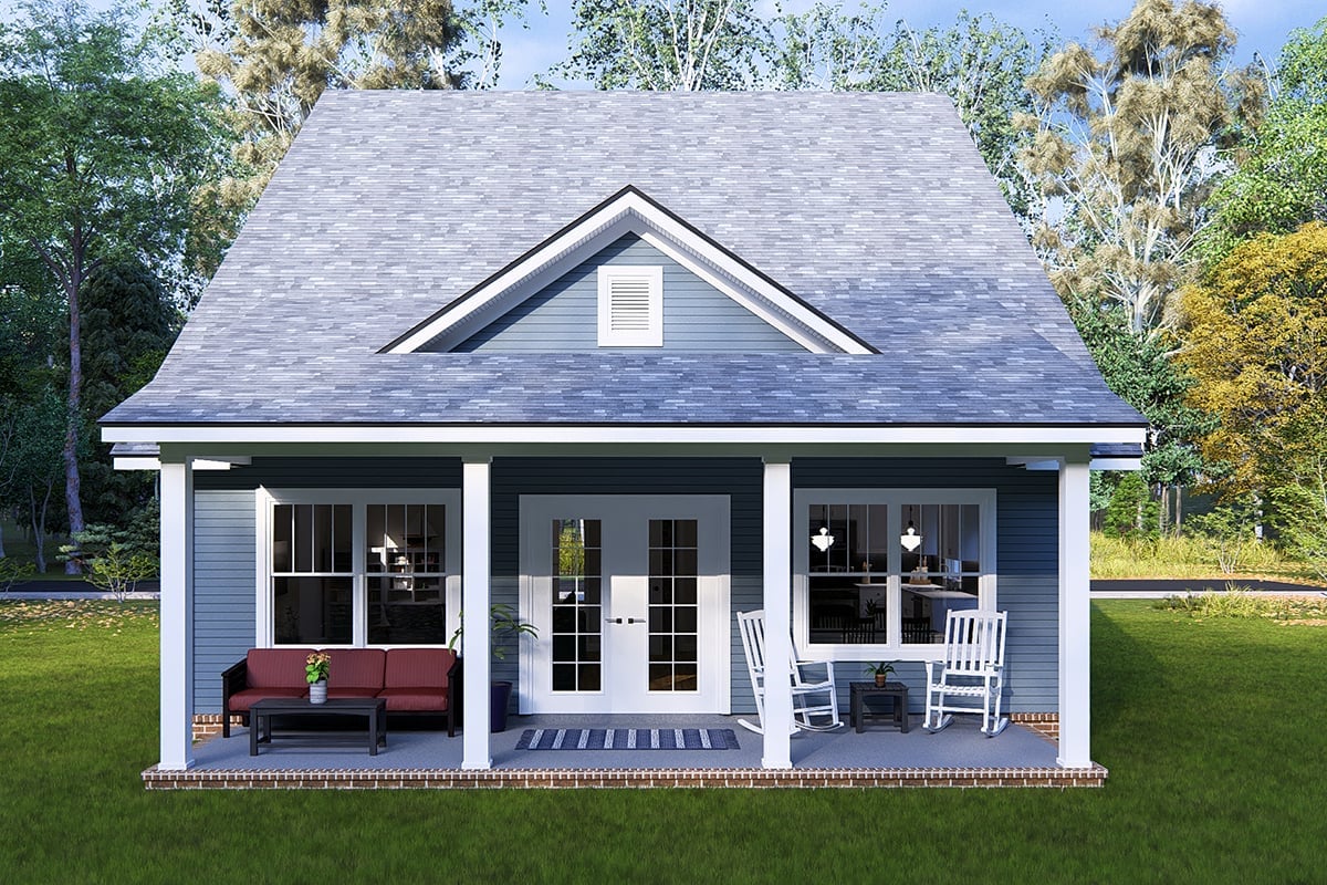 House Plan 82857 Rear Elevation