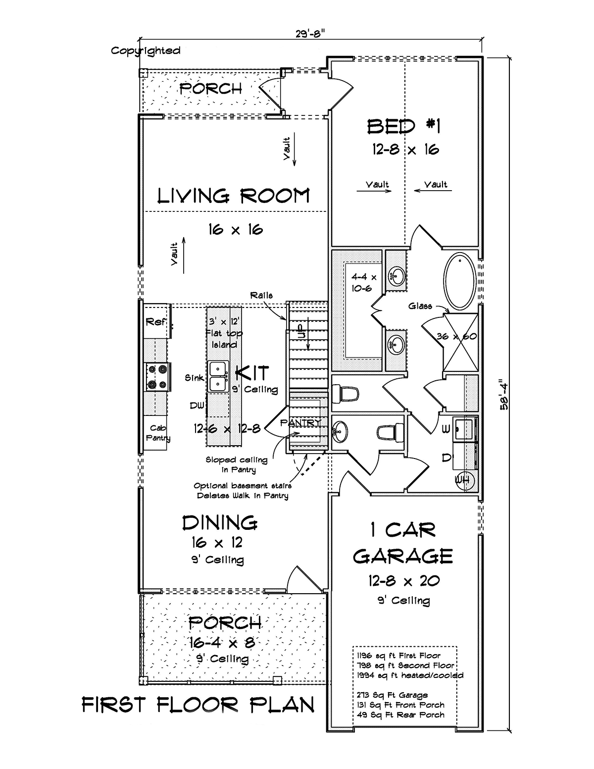 House Plan 82862 Level One