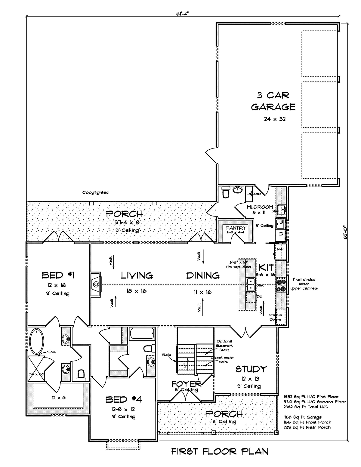 House Plan 82864 Level One