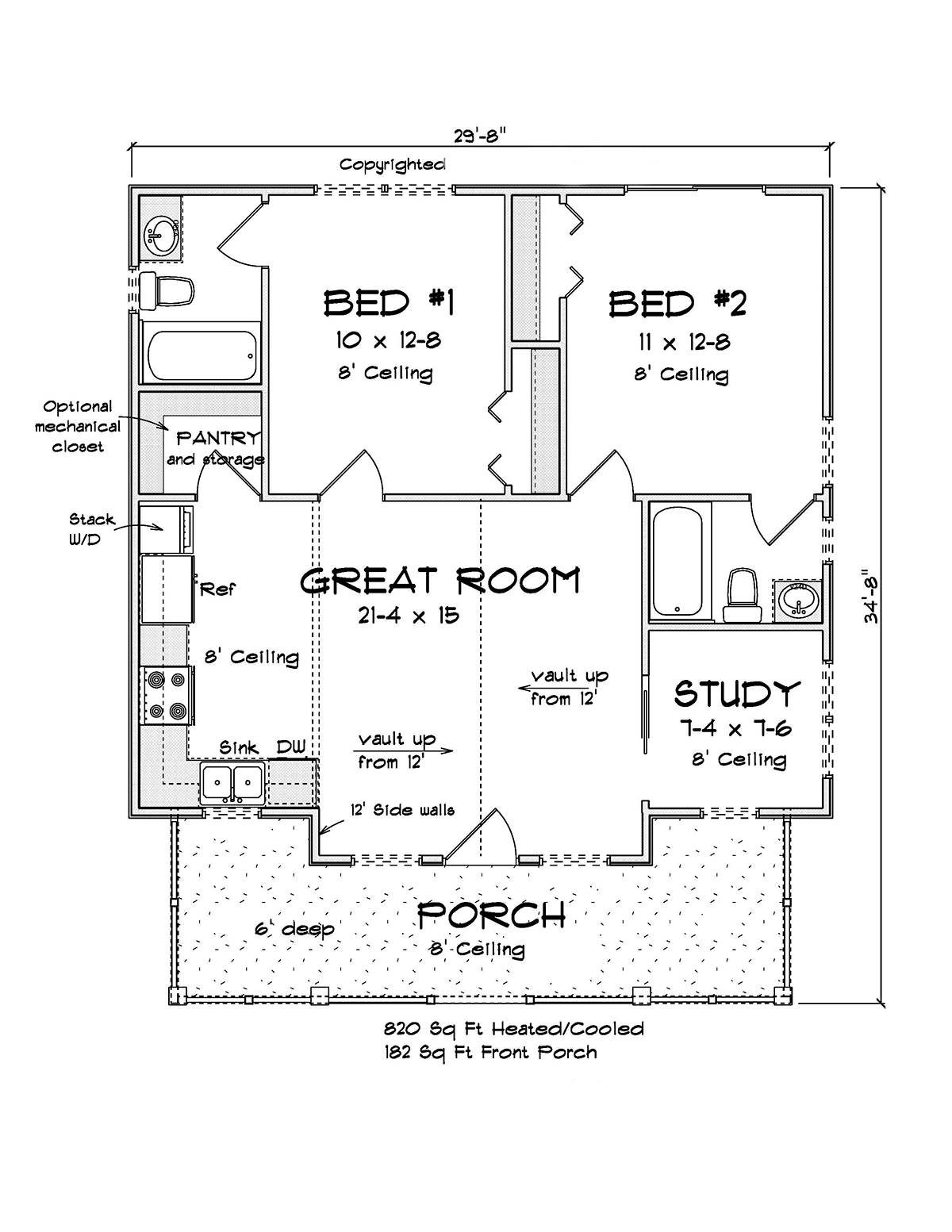 House Plan 82867 Level One