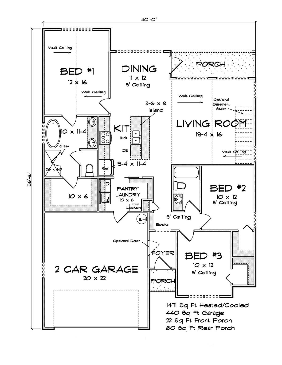 House Plan 82869 Level One