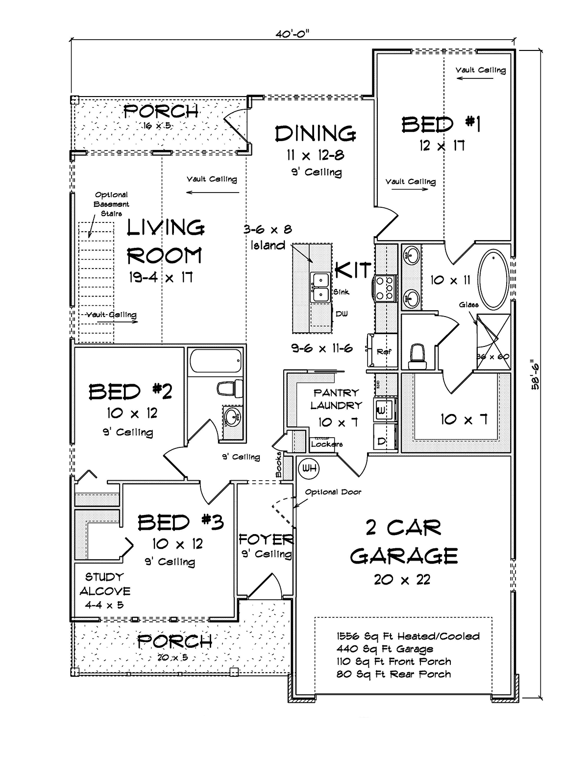 House Plan 82870 Level One