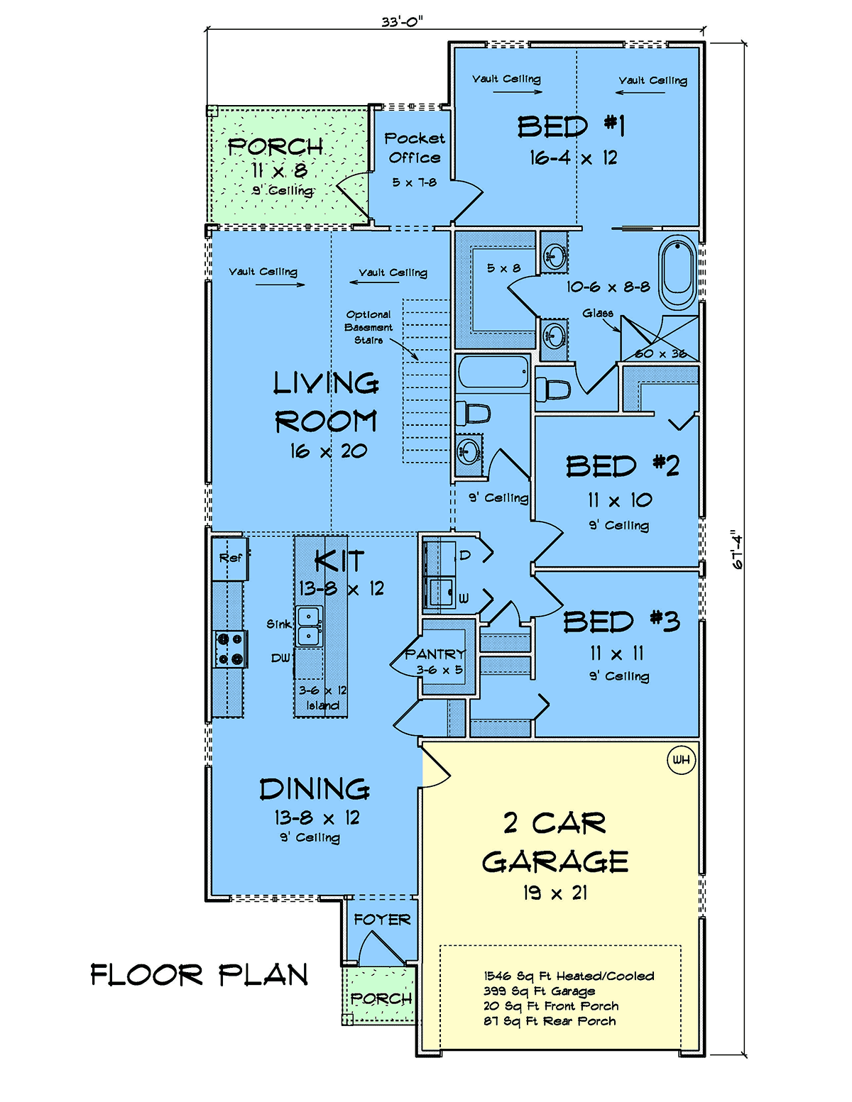 House Plan 82880 Level One