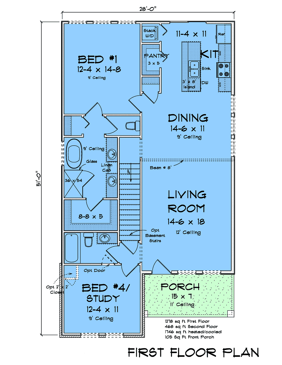 House Plan 82884 Level One