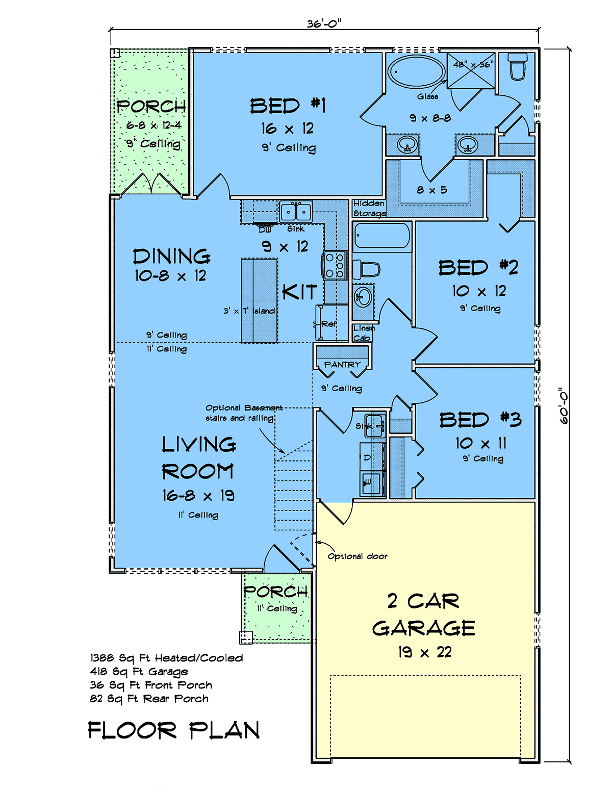 House Plan 82886 Level One