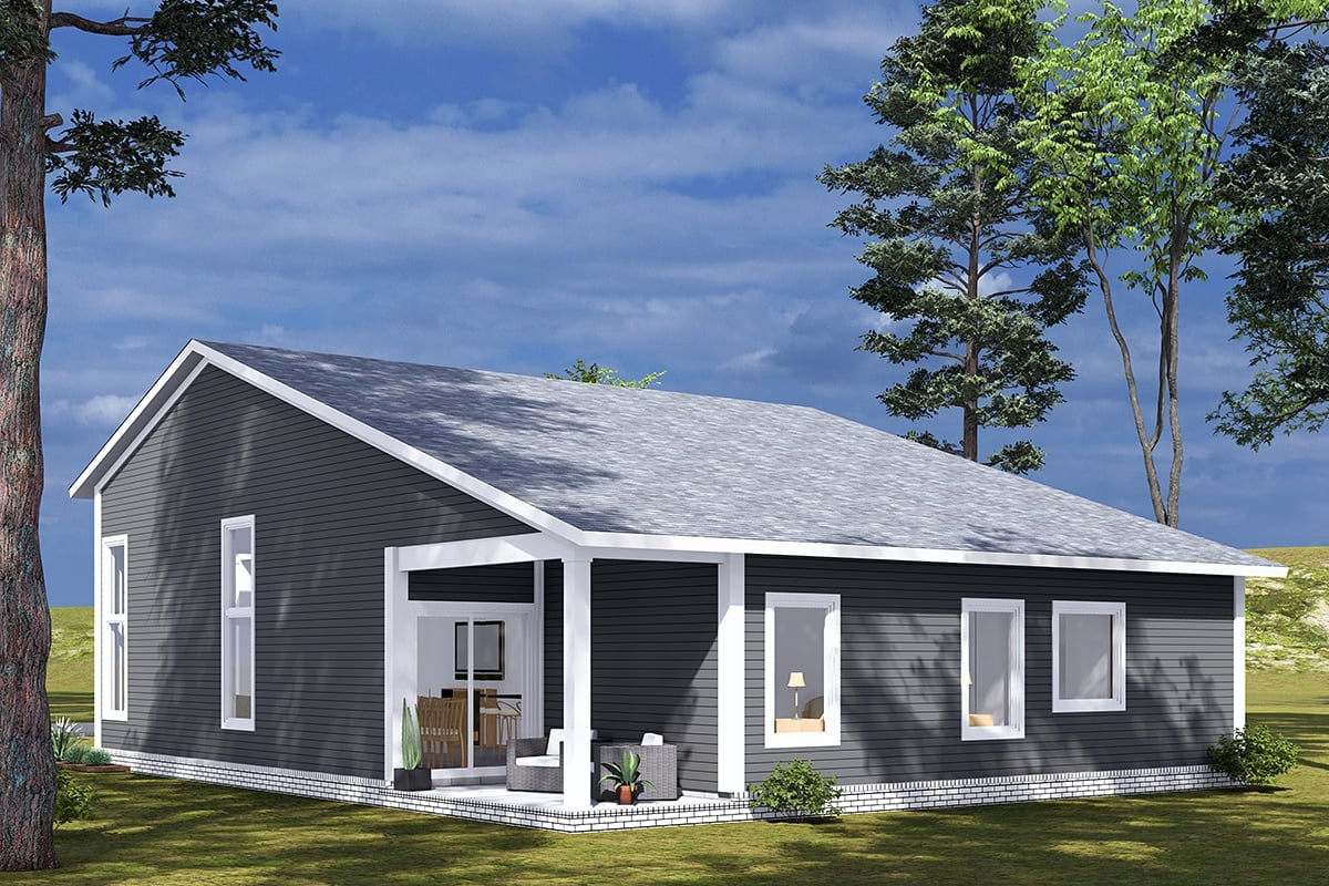 House Plan 82890 Rear Elevation