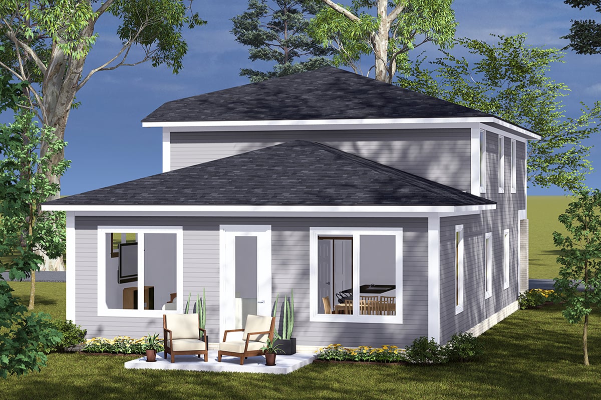 House Plan 82893 Rear Elevation