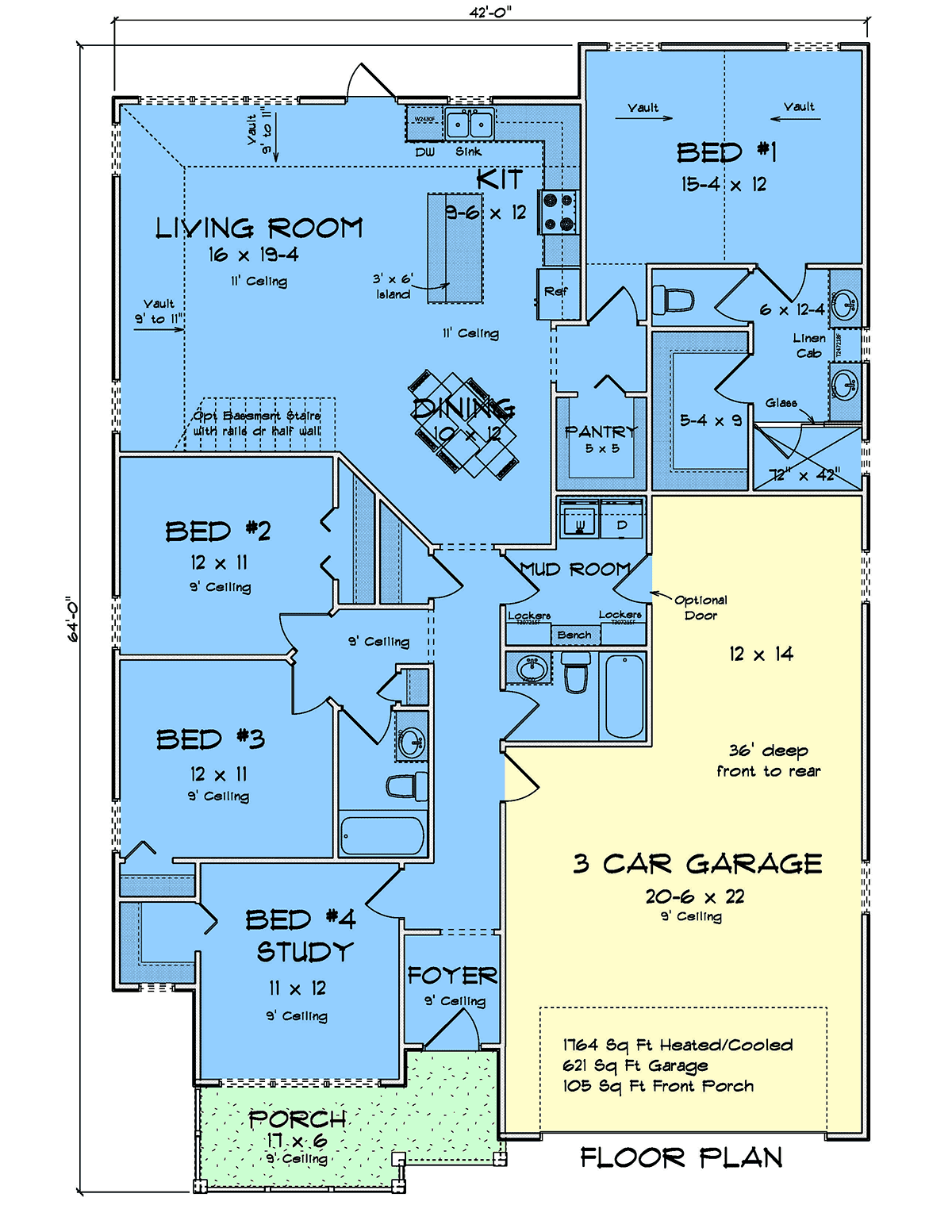 House Plan 82894 Level One