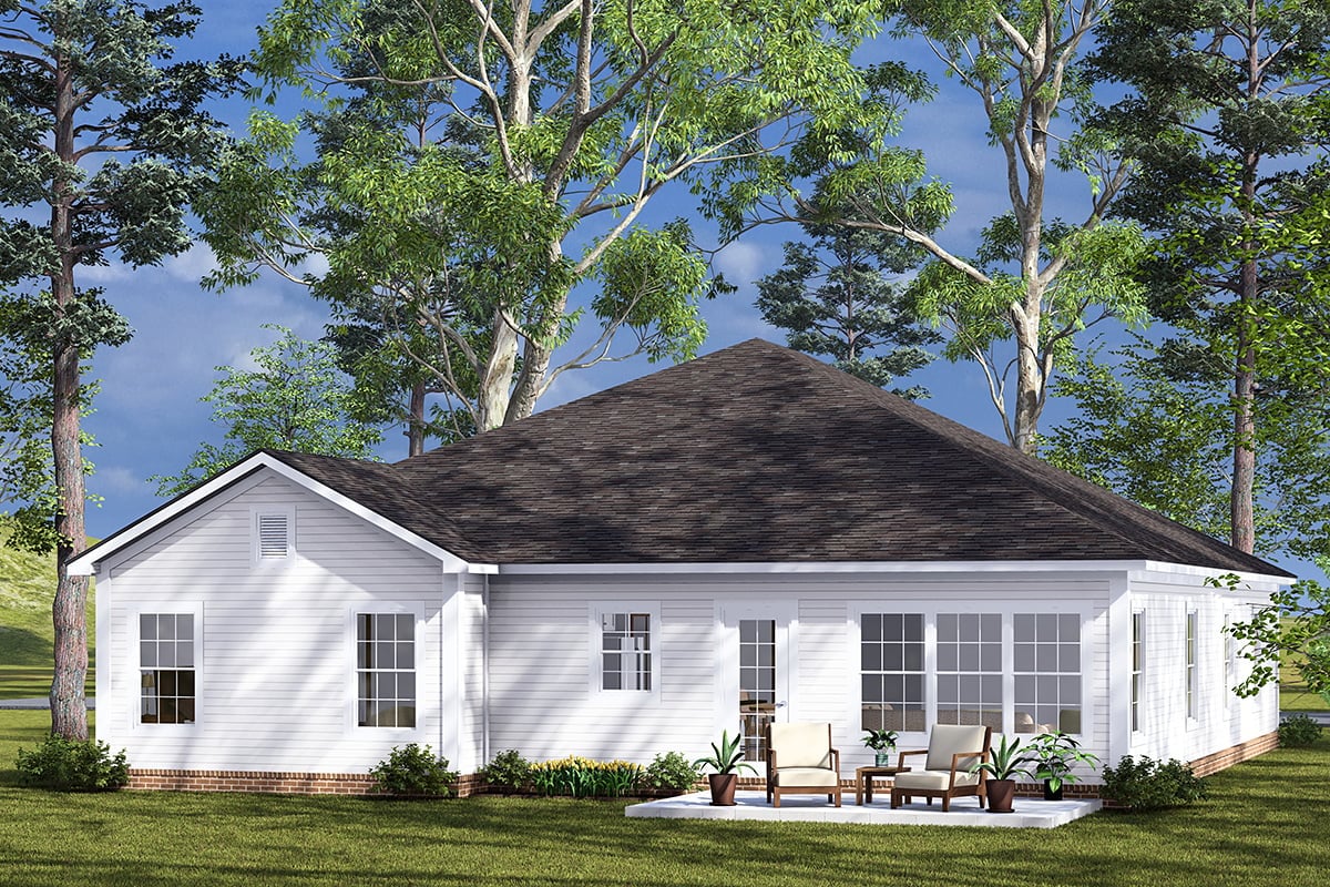 House Plan 82894 Rear Elevation