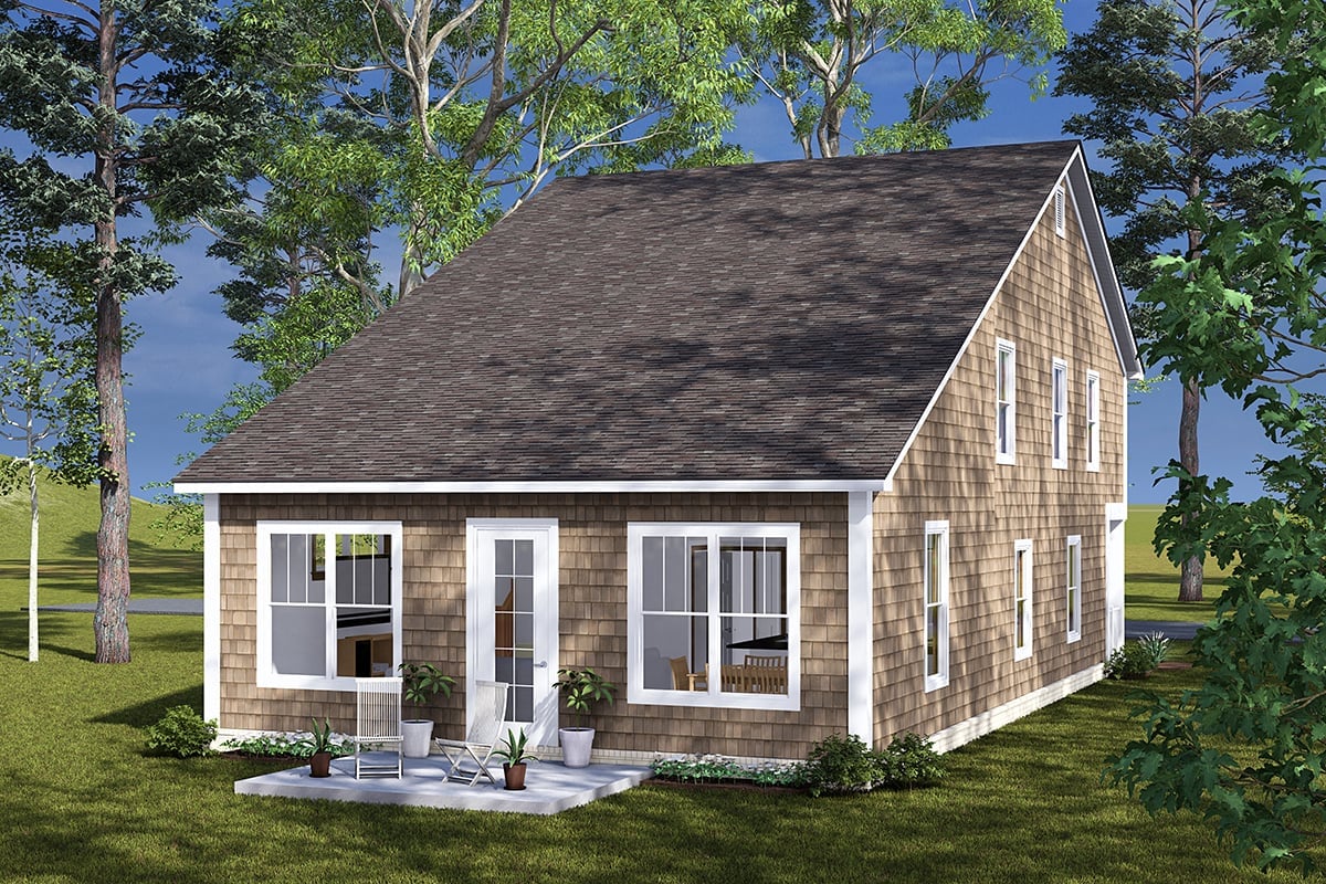 House Plan 82896 Rear Elevation