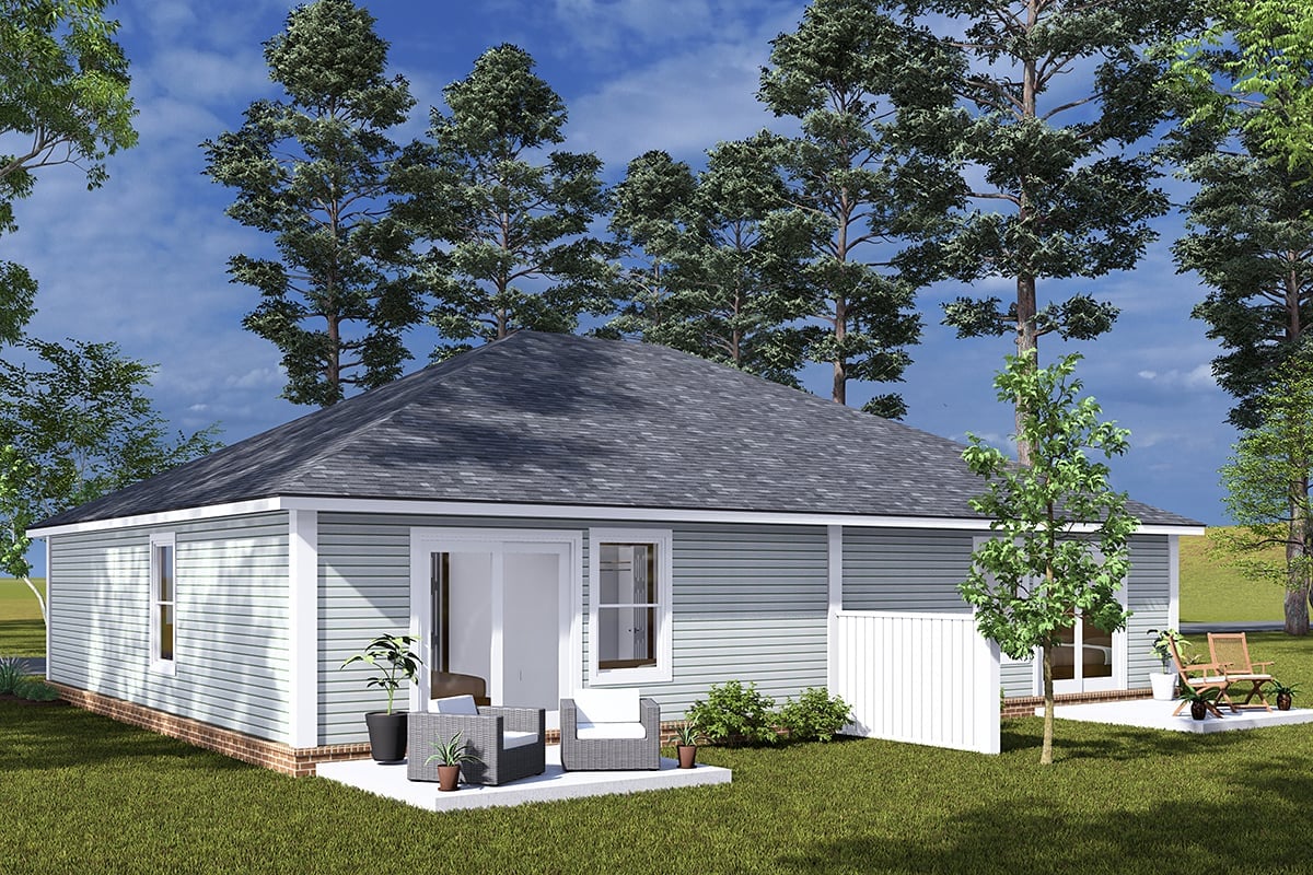 Multi-Family Plan 82897 Rear Elevation