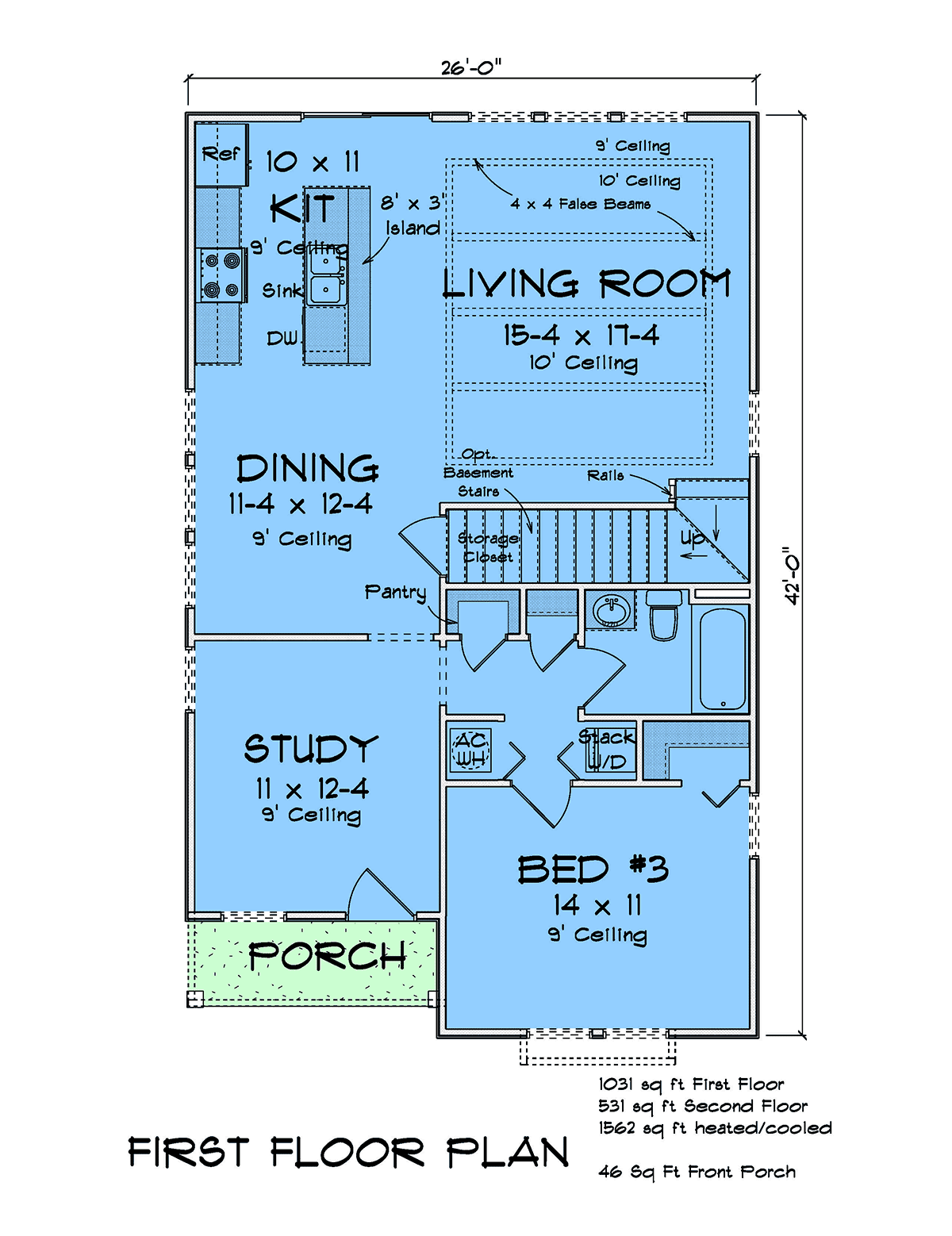 House Plan 82898 Level One