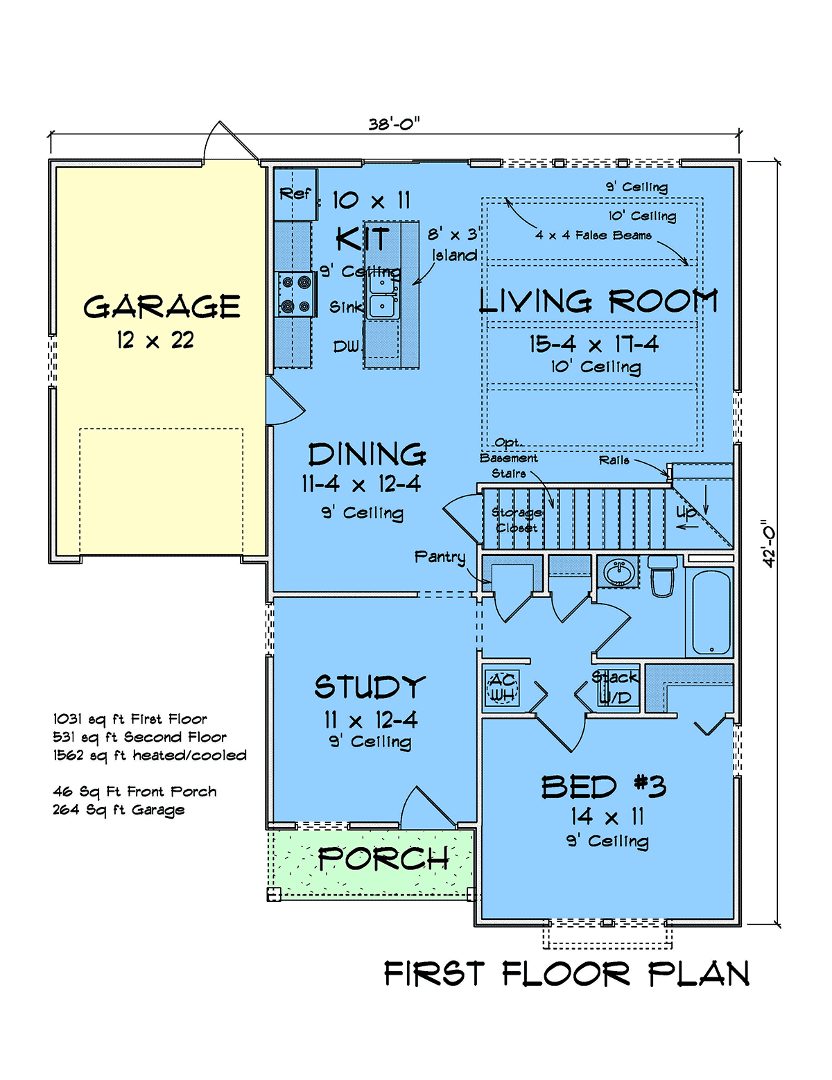 House Plan 82899 Level One