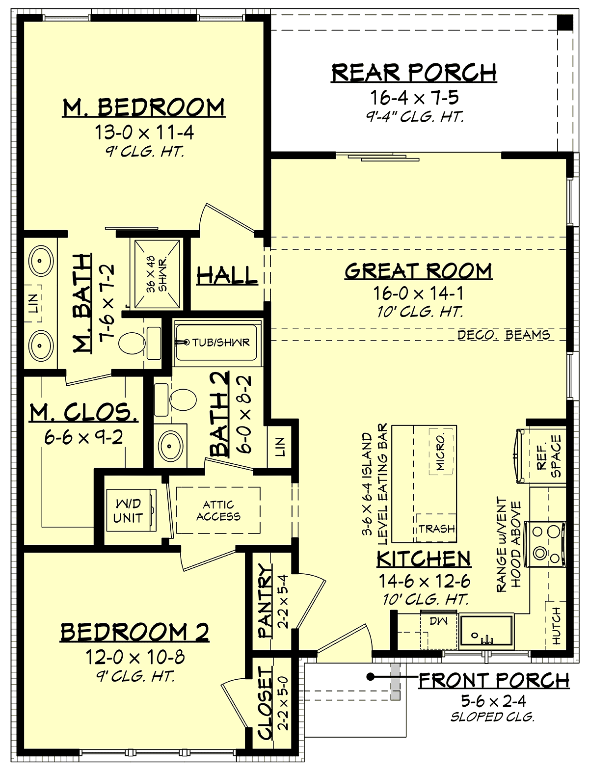 House Plan 82903 Level One