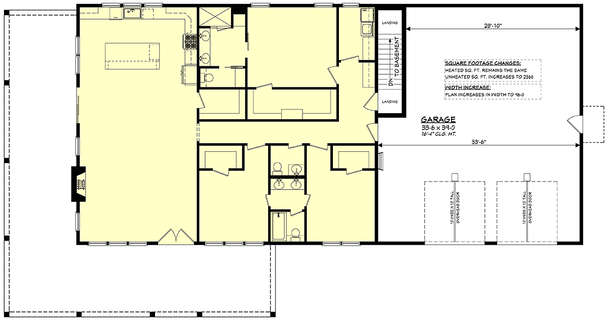 House Plan 82906 Alternate Level One