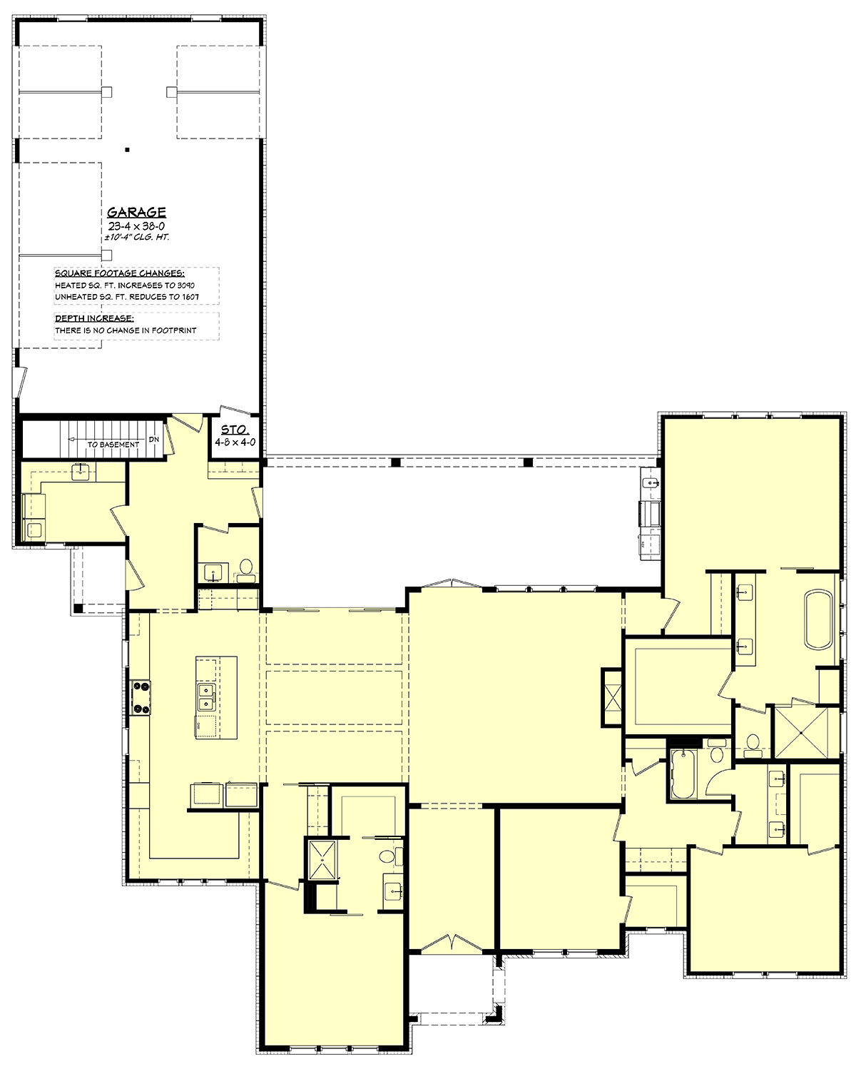 House Plan 82907 Alternate Level One