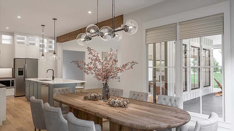 Farmhouse, Traditional Plan with 2253 Sq. Ft., 3 Bedrooms, 3 Bathrooms, 2 Car Garage Picture 11