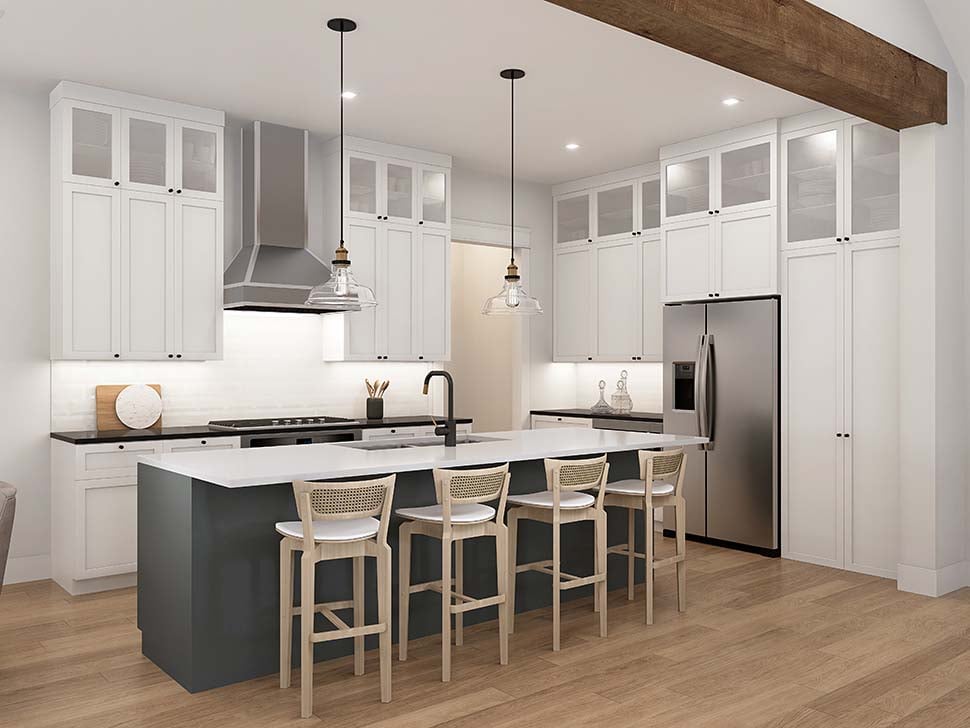 Farmhouse, Traditional Plan with 2253 Sq. Ft., 3 Bedrooms, 3 Bathrooms, 2 Car Garage Picture 12