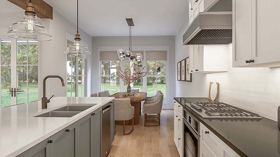 Farmhouse, Traditional Plan with 2253 Sq. Ft., 3 Bedrooms, 3 Bathrooms, 2 Car Garage Picture 15