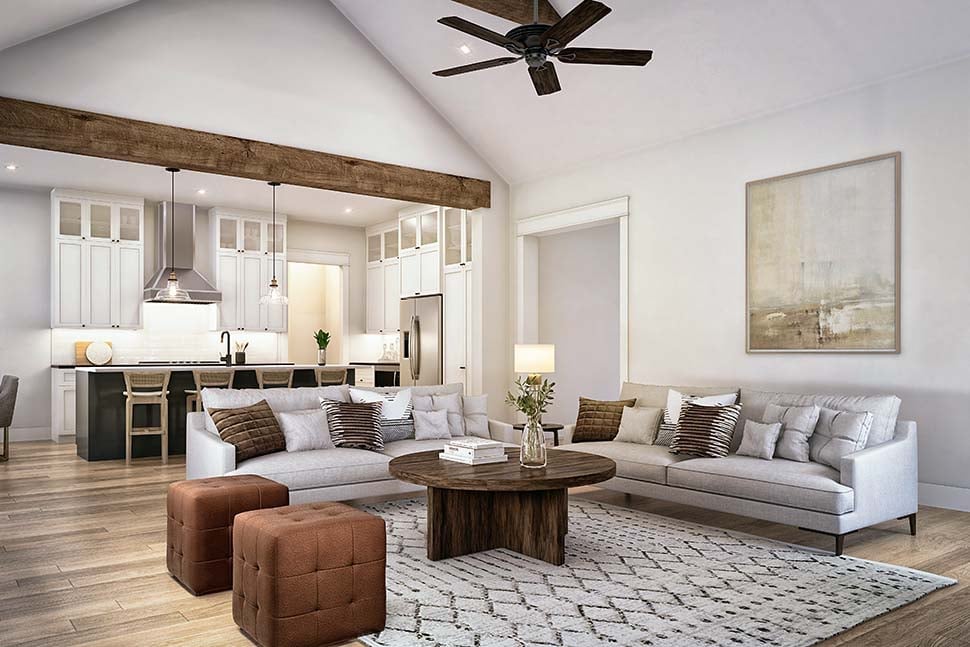Farmhouse, Traditional Plan with 2253 Sq. Ft., 3 Bedrooms, 3 Bathrooms, 2 Car Garage Picture 17