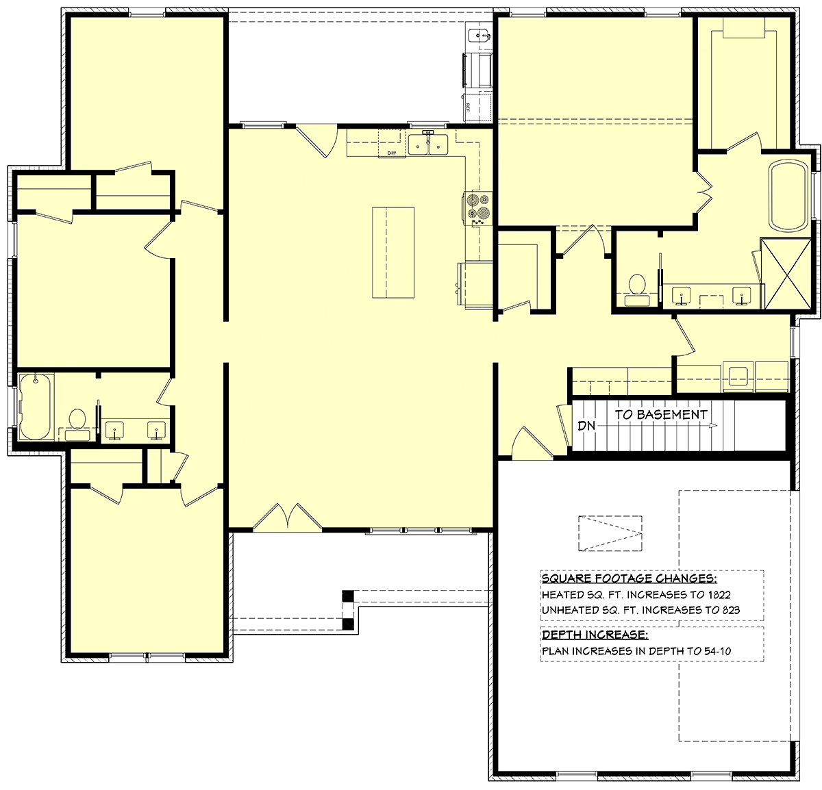 House Plan 82911 Alternate Level One