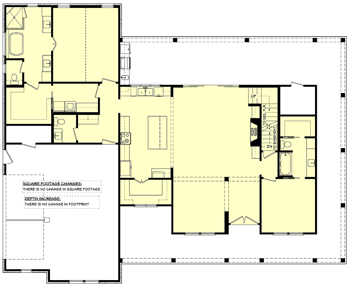 House Plan 82914 Alternate Level One
