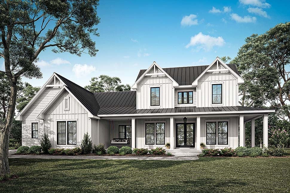 Country, Craftsman, Farmhouse, Southern Plan with 2392 Sq. Ft., 4 Bedrooms, 4 Bathrooms, 2 Car Garage Picture 5