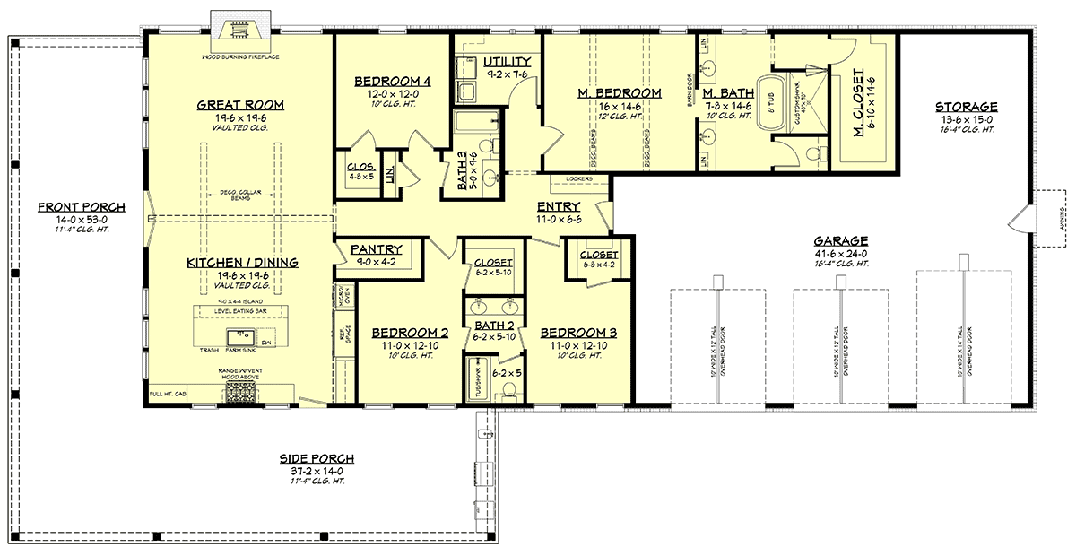 House Plan 82915 Level One
