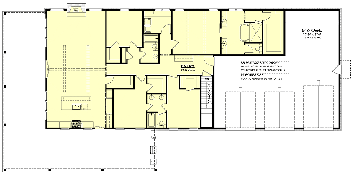 House Plan 82915 Alternate Level One