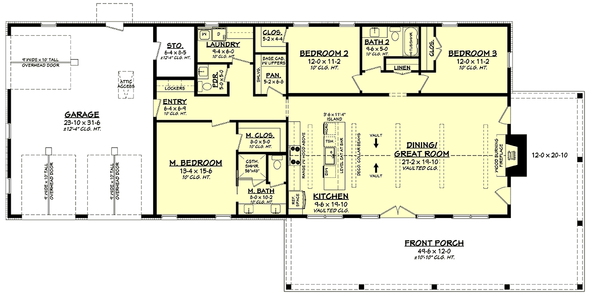 House Plan 82928 Level One