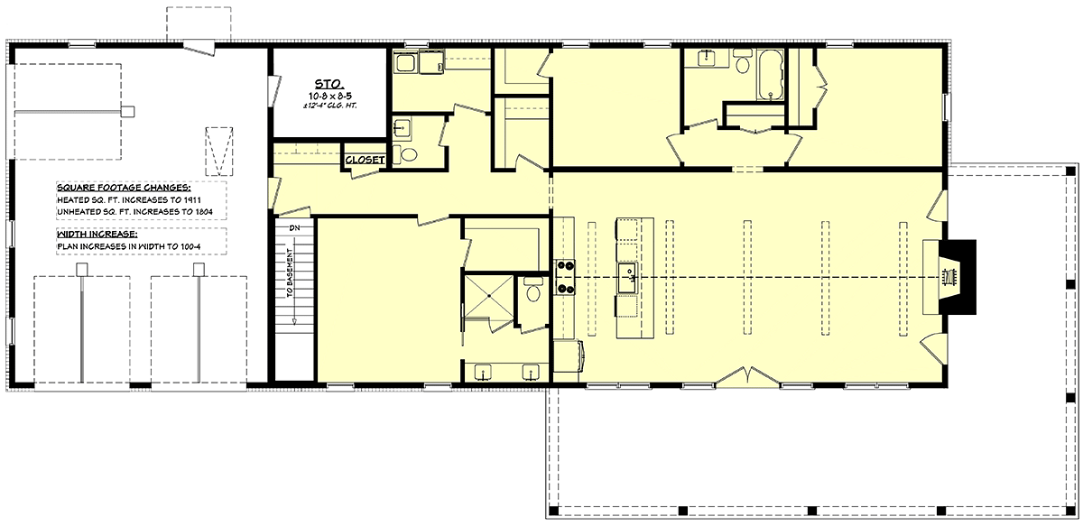 House Plan 82928 Alternate Level One