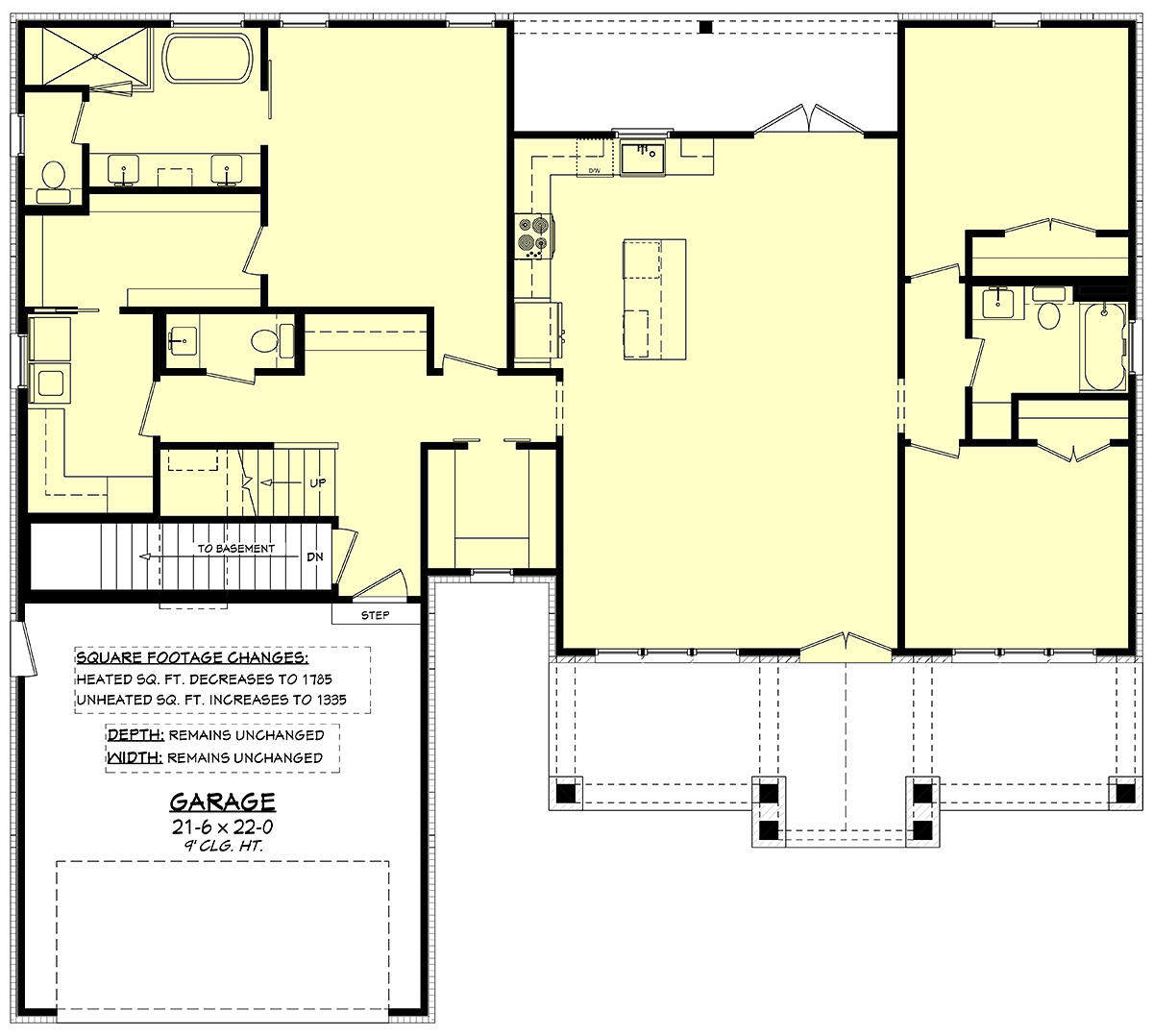House Plan 82929 Alternate Level One