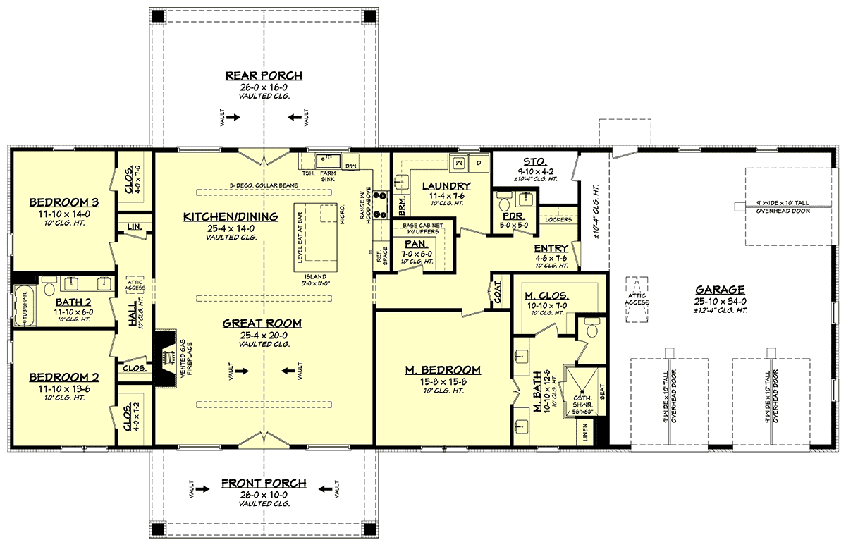 House Plan 82930 Level One