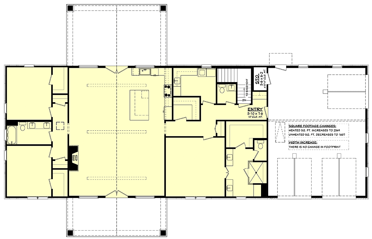 House Plan 82930 Alternate Level One