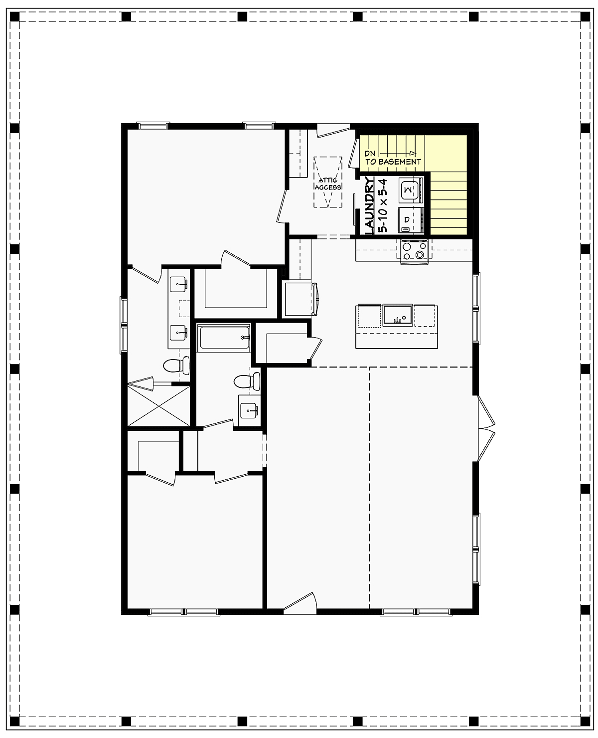 House Plan 82932 Alternate Level One