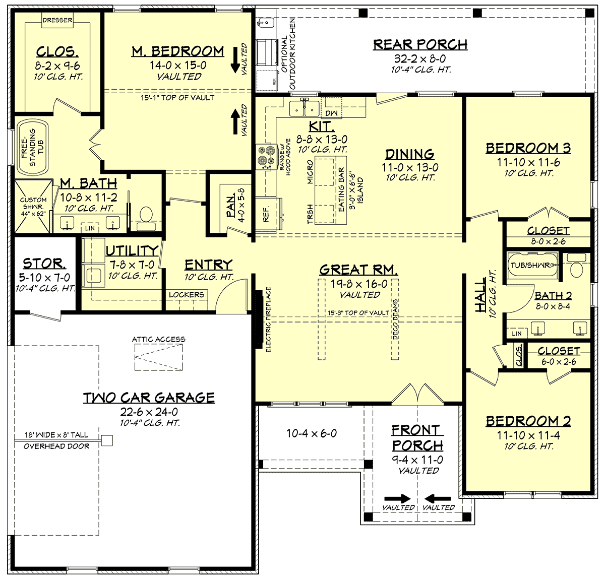 House Plan 82935 Level One