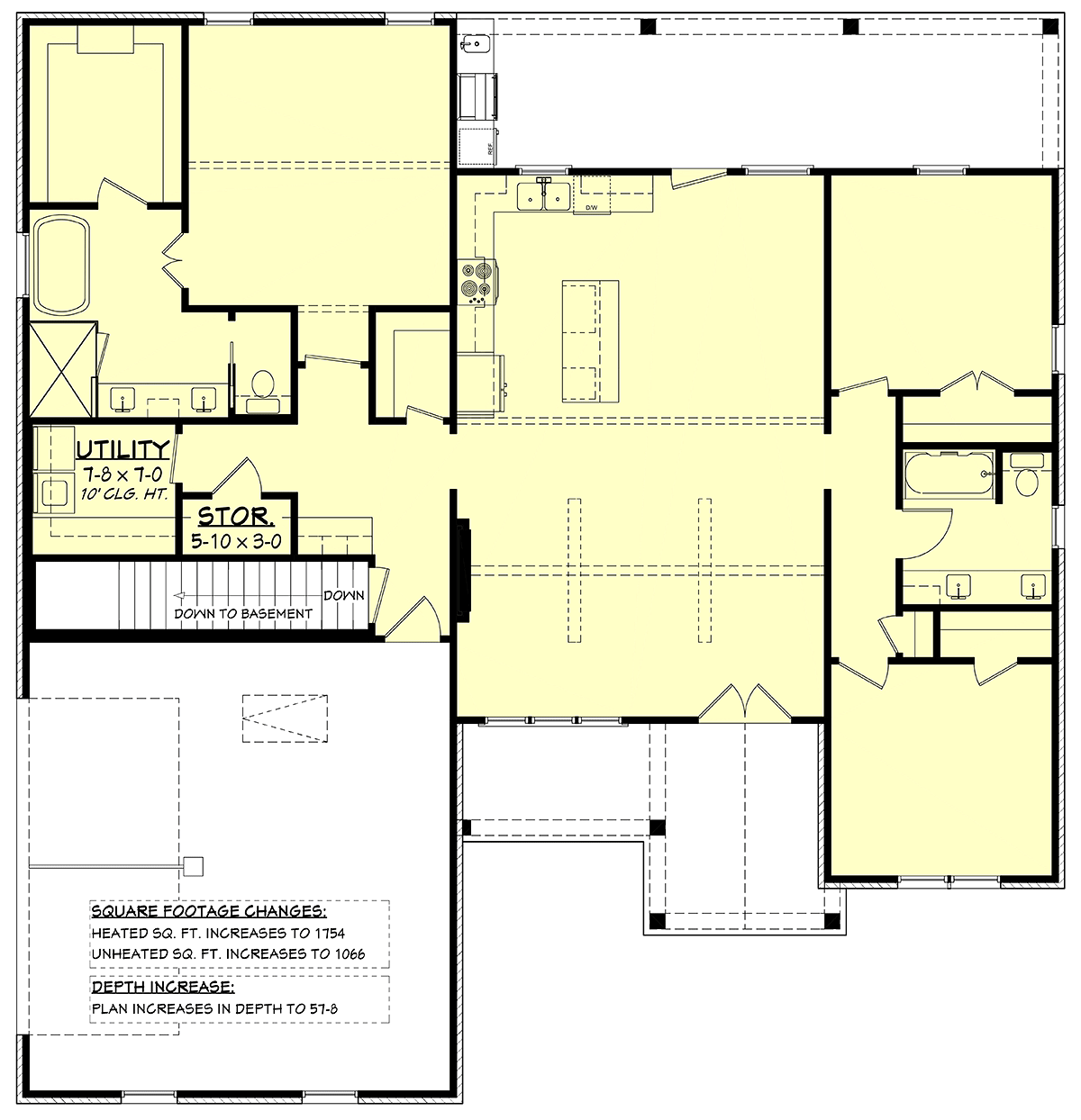House Plan 82935 Alternate Level One