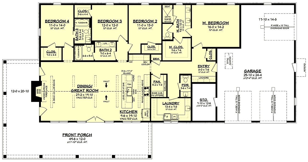 House Plan 82936 Level One