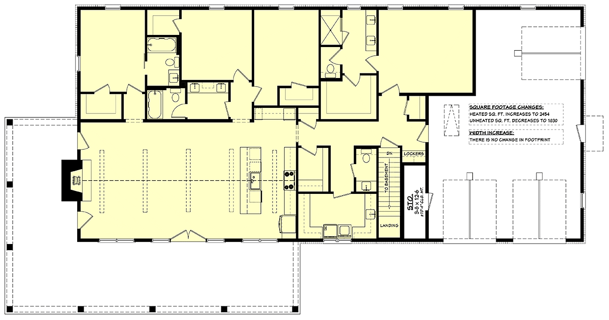 House Plan 82936 Alternate Level One