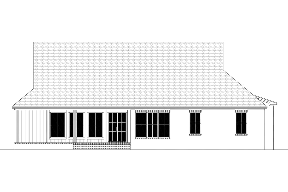 House Plan 82937 Rear Elevation