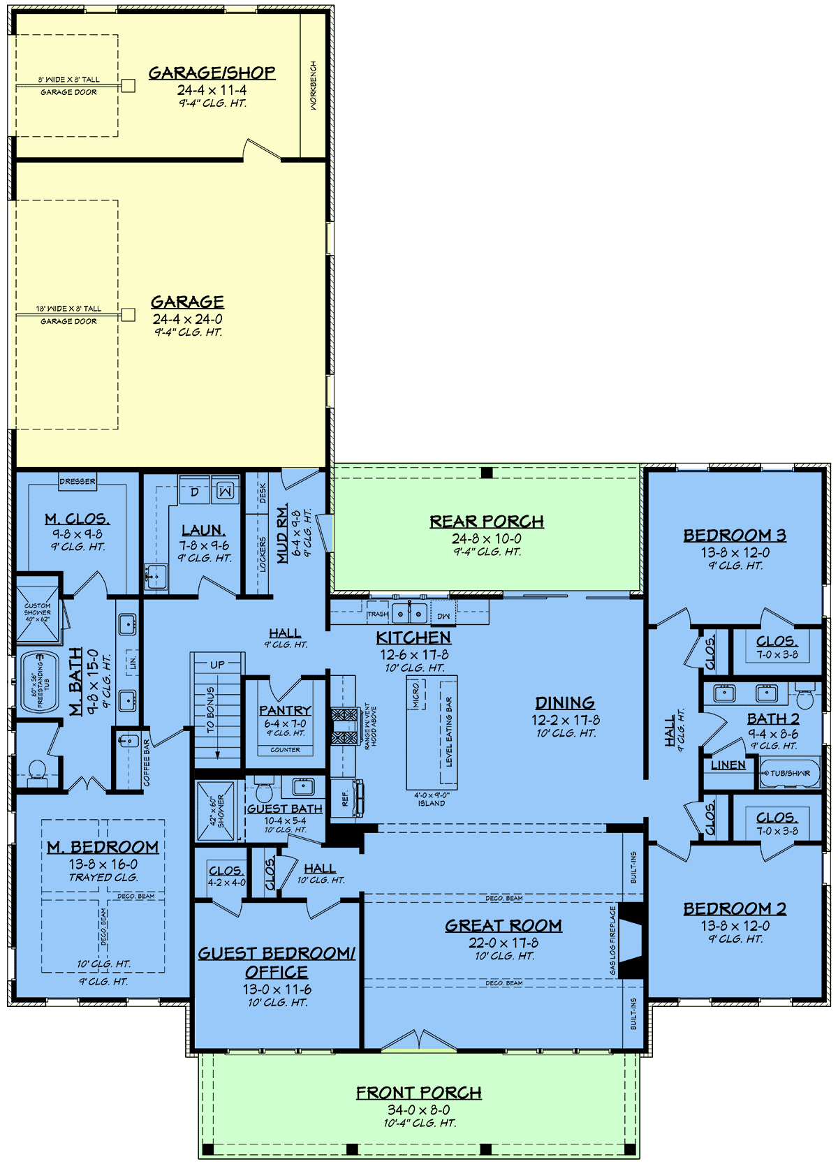 House Plan 82939 Level One