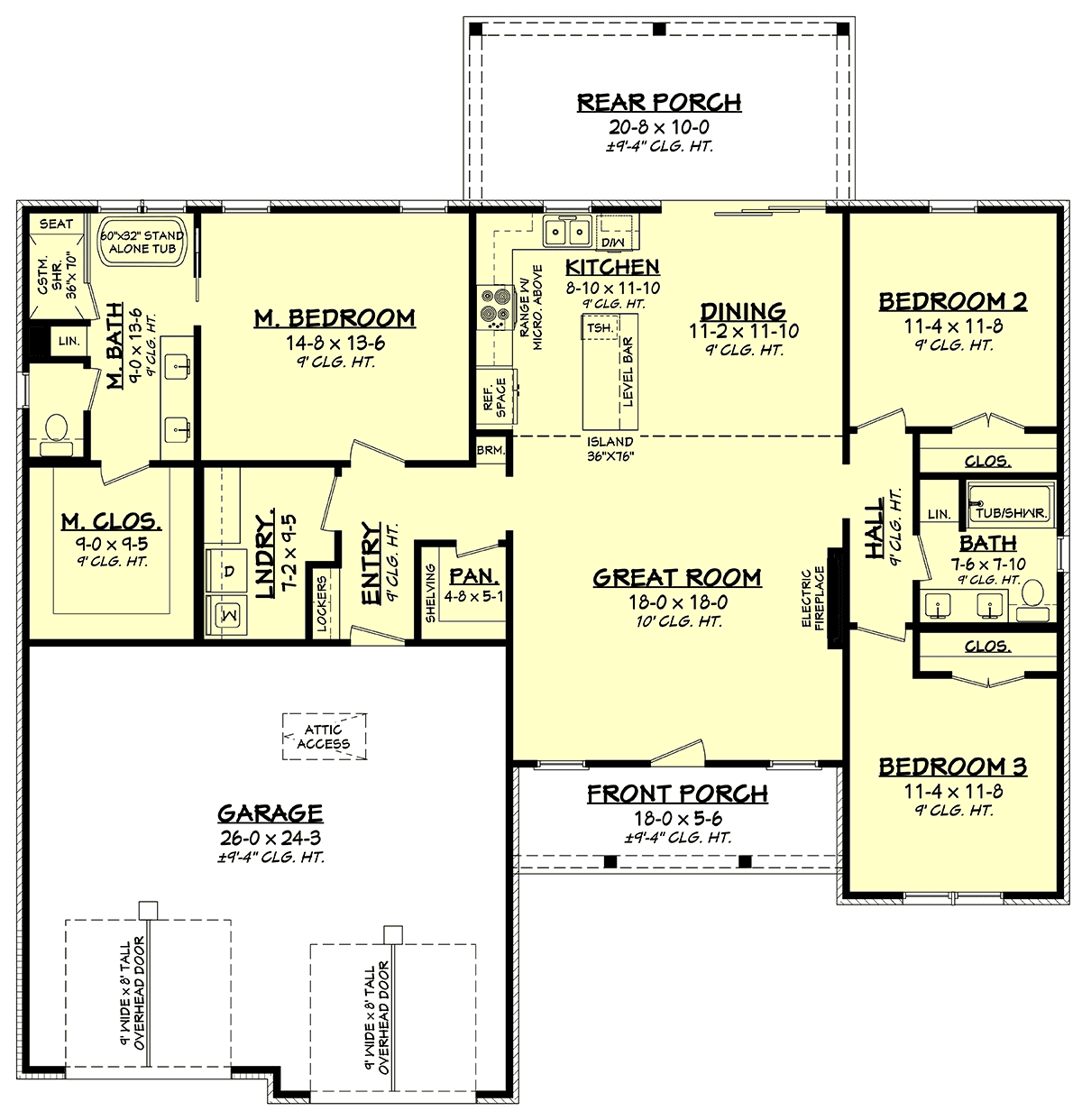 House Plan 82940 Level One